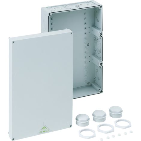 Spelsberg Boîte de dérivation, gris, indice de protection IP54/IP65, section max. de conducteur 70², résistance aux chocs IK07, classe de protection II, Ui 690V AC, sans halogène, 87091001