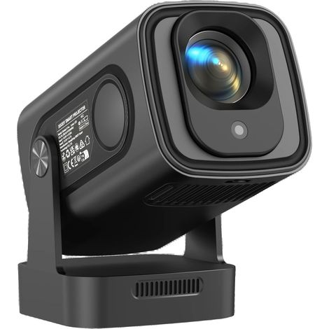 Projecteur portable, résolution 4K, connectivité sans fil, Noir (1/2)