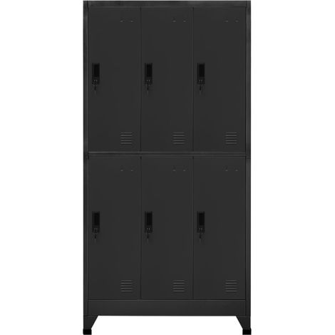 Armoire à casiers Anthracite 90x45x180 Acier (1/5)