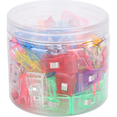 Kit de 100 pinces à coudre, pinces de quilting, fournitures de patchwork, broderie et reliure, outils de loisirs créatifs (1/5)