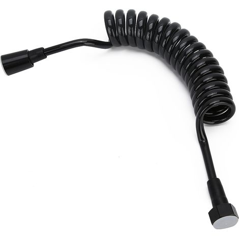 Flexible de douche rétractable à ressort avec capuchon en cuivre de 2 m (1/5)