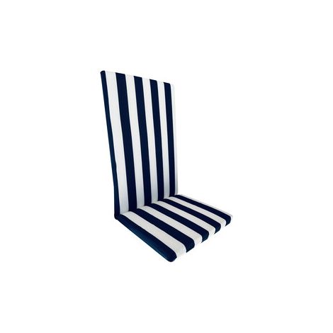 CUSCINO GARDEN SCHIEN ALTO 115X45CM RIGA BLU 2 PZ
