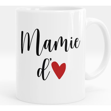 Mug - Tasse personnalisée - Mamie d'amour - Mug Blanc (1/5)
