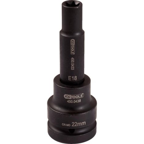 KS TOOLS 3/4' Douilles à chocs Torx E, longues, E22 ( 450.0453 ) (1/3)
