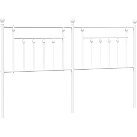 Tête de lit de remplacement métal blanc 160 cm (1/5)