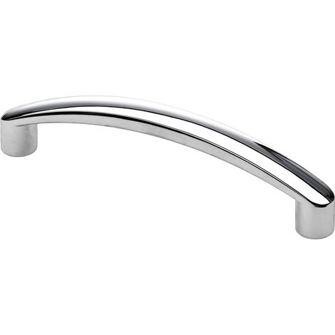 Hettich Möbelgriff Zinkdruckguss silber 11,0 x 106,5 x 23,5 mm - 1 Stück Filzgleiter & Möbelgriffe