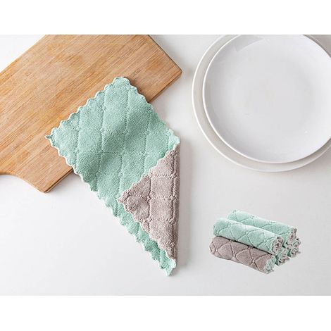 2/5/10/20 Pièces Aléatoires Torchons Éponges Microfibre Absorbante Lavable Nettoyage Cuisine Salle de Bain