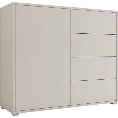 Cómoda Comfivo Fersoe 102, Cachemira, Con cajones y puertas, Número de cajones: 0, 93x100x41cm (1/4)