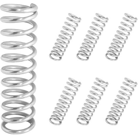 Pair 10 Pièces Ressorts Compression, Ressort de Compression en Acier Inoxydable, Ressorts Métalliques Pour Craft Réparation, 1 x 7 x 60 mm (1/5)