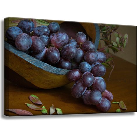 Leinwanddruck „Küche Traube“, 60 x 40 cm