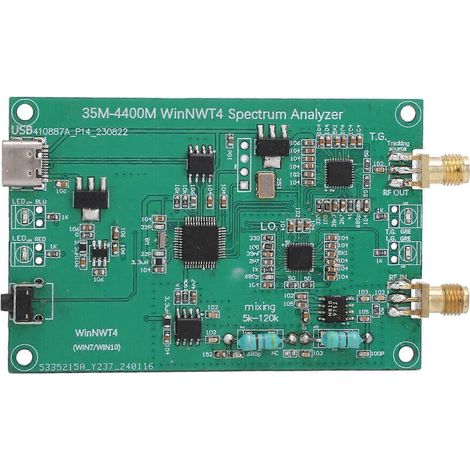 Spektrumanalysatormodul 35 MHz–4400 MHz Frequenzspektrumanalyseplatine für WinNWT4 HF-Signalquelle