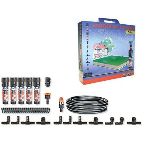Kit de inicio Claber Colibrí – centralita con programador de 11 funciones – Claber