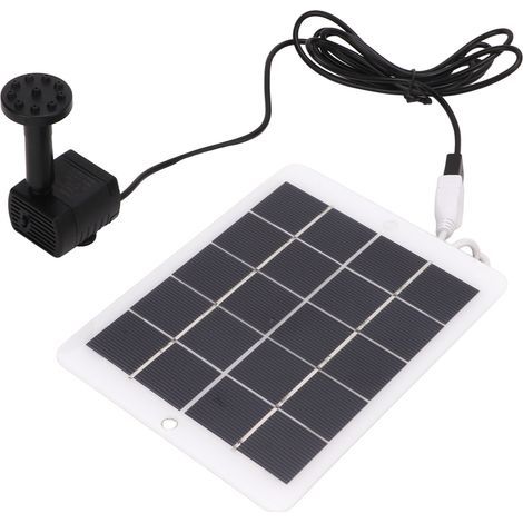 3W 5V Solarwasserpumpe für Springbrunnen, Fördermenge 120L/h, ideal für die Gartengestaltung und Gartenteiche. (1/5)
