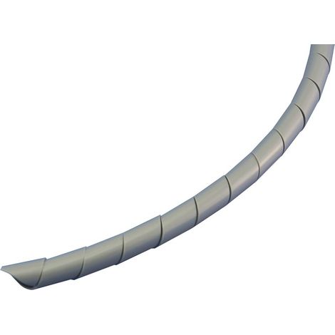 Gaine de câble spiralée RS PRO, Ø 4mm 15mm, en Polyéthylène Gris ( Prix pour Bobine de 31 Mètres )