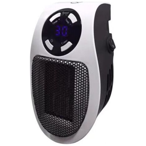 Chauffage électrique portable Mini ventilateur de chauffage de bureau en céramique PTC avec système thermostatique pour bureau à domicile 1pc prise UE avec télécommande (1/3)