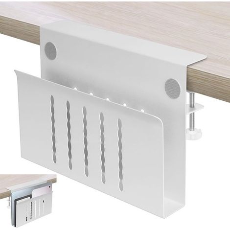 Supporto multifunzionale da appendere sotto la scrivania per laptop e documenti - Installazione senza foratura (1/5)