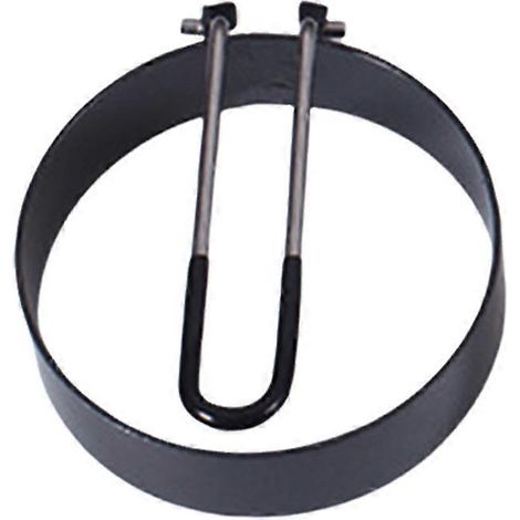 Moule à œufs rond en acier inoxydable avec poignée en silicone, idéal pour les omelettes, les hamburgers, les crêpes et autres préparations pour le petit-déjeuner. Jikaix
