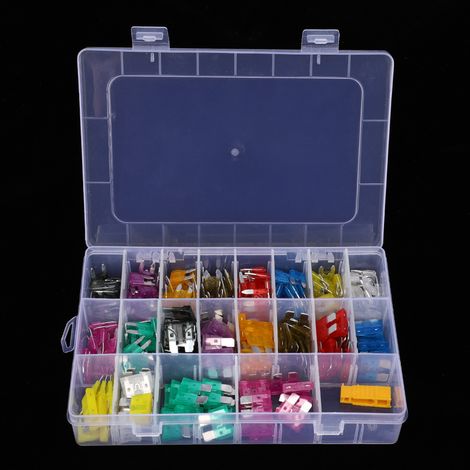 Kit de 220 fusibles automobiles moyens et petits (2 à 35 A) à action rapide. (1/5)