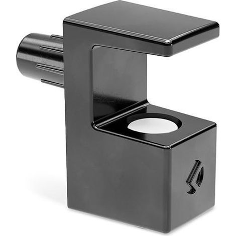 grace soporte estante con espiga para cristal ø5 acabado negro grosor cristal 5-6mm