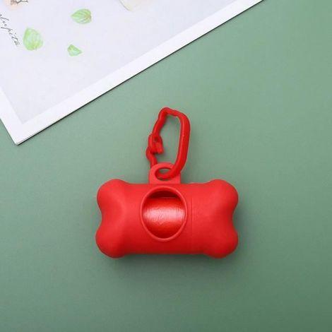 Ramasse crotte,Distributeur de Sacs à Excréments en Forme de Sophia, Porte-sac à Déchets en Plastique pour Chien - Red[A875838]