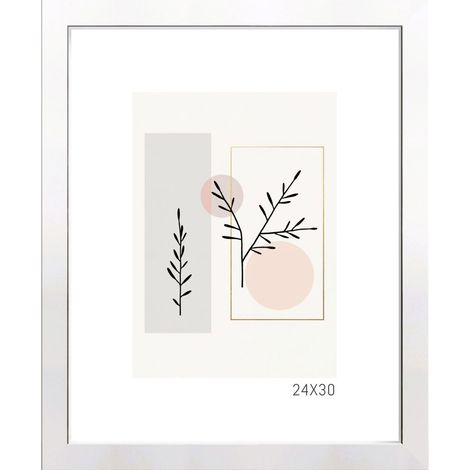 Cadre photo basique en MDF 30x40 cm blanc 1 pc. (1/5)