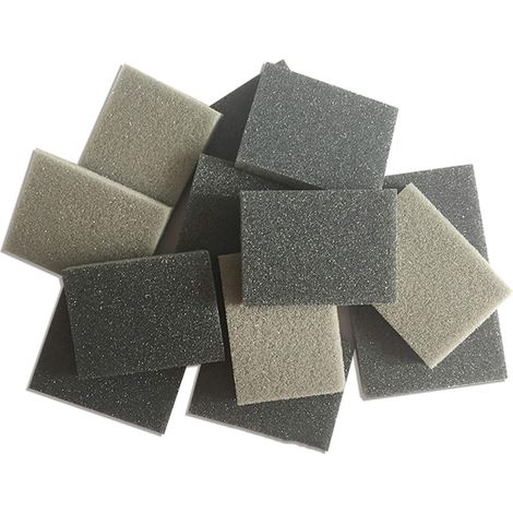 Lot de 10 Blocs Abrasifs Grain 1200-1500, Ponçage à Sec Finition Très Fine, pour Peinture, Carrosserie Auto et Plastique