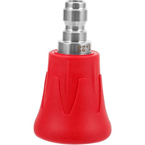 Raccord rapide pour tuyau d'arrosage, lot de 2 adaptateurs pour nettoyeur haute pression, idéal pour le lavage de voiture et le nettoyage de la maison. En caoutchouc souple et acier inoxydable. (1/5)