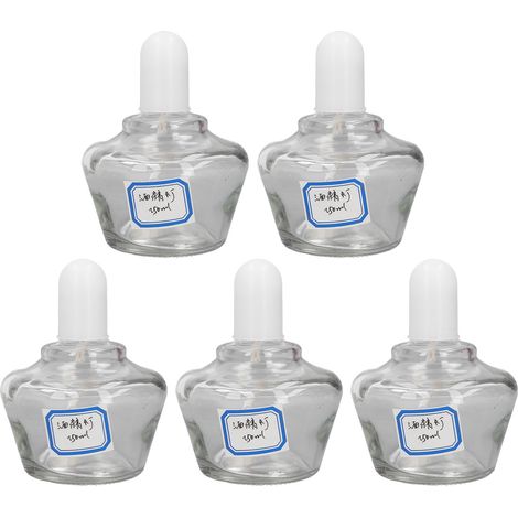 5 bouteilles en verre rechargeables 250mL pour lampe à alcool de laboratoire, flacons d'expérience de chimie (1/5)