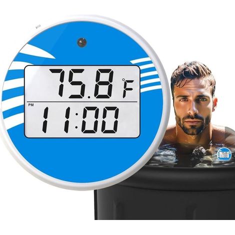 Thermomètre submersible à froid - Thermomètre de piscine numérique - Thermomètre flottant étanche à la poussière - Thermomètre de piscine pour le bain et la natation