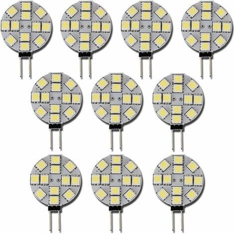 10x Ampoule LED G4 DC 12V Non dimmable Blanc 6000K Ampoule de lumière Remplacement 20W Lampe halogène pour Cuisine Camping-Car RV remorque Bateau (1/5)