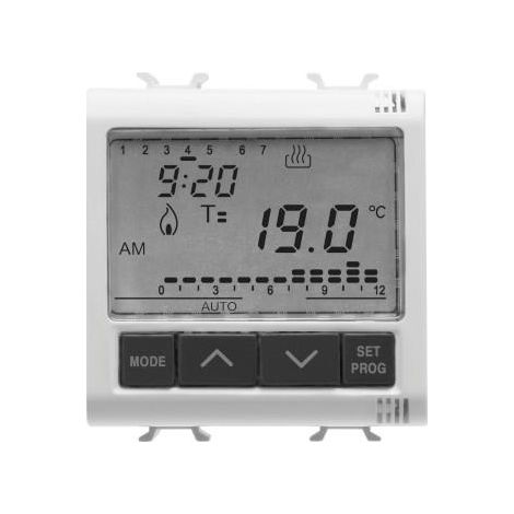 THERMOSTAT PR. EN ENCASTRÉ 2M 230VAC BL GEWISS GW10703