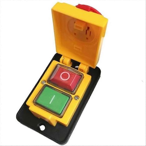Bouton d'arrêt d'urgence électromagnétique triphasé DZ05 7 broches 400 V IP55 RK (1/5)