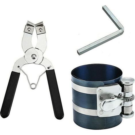 Lntyq Pince à segment de piston automobile, compresseur de segment de piston de 3 pouces 53-175MM outil d'installation automobile(5.35.37.5cm) (1/4)