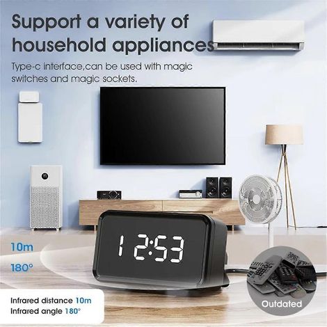 Tuya Smart WiFi IR Fernbedienung für TV und Klimaanlage, Universalfernbedienung mit Sprachsteuerung für Alexa und Google SmartLi (1/4)