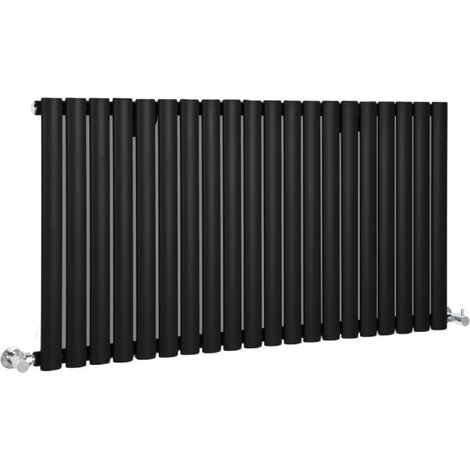 Hudson Reed – Radiateur horizontal en acier noir 63,5 x 118 cm – Puissance 1194W – Conçu pour chauffage central – Garantie 20 ans (1/5)