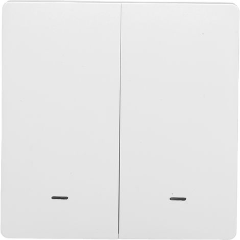 Interrupteur mural intelligent à bouton-poussoir, commande vocale à distance via application, minuterie, compatible Zigbee AC 100-240 V, 2 modules