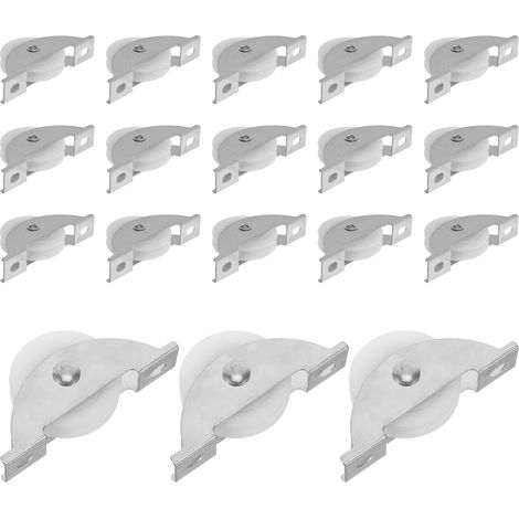 de 20 roulettes pour portes de placard coulissantes poulies (1/5)