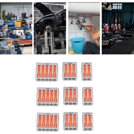 90 PCT-212/213/215 Kompakt-Kabelverbinder, Zuglaschenklemmen, Schnellanschluss-Kompakt-Kabelverbinder, orange (1/5)