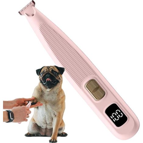 Tosatrice per cani, silenziosa, con schermo LCD, 2 velocità per animali domestici, adatta a peli lunghi, corti e spessi Per peli lunghi, corti e spessi (1/5)