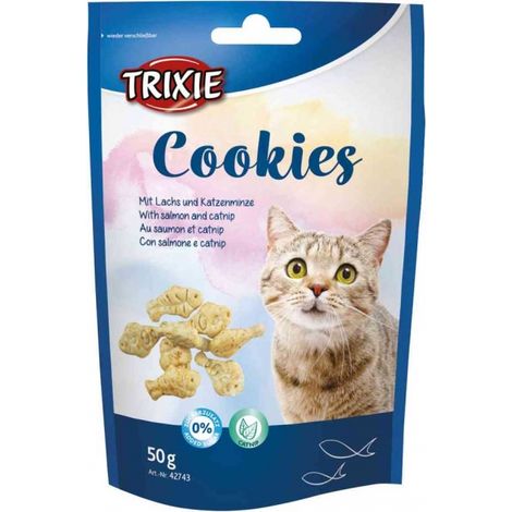 Cookies con salmone e catnip, 50gr. Offerta Multipack 6 Conf. (1/2)