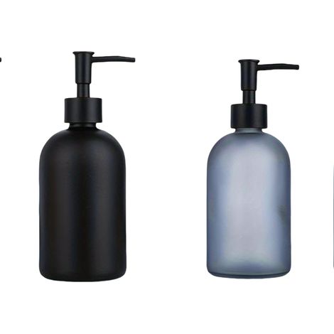 Dispensador de detergente líquido para lavavajillas, ideal para cocina y baño, juego de 2 dispensadores de jabón modernos. (1/5)