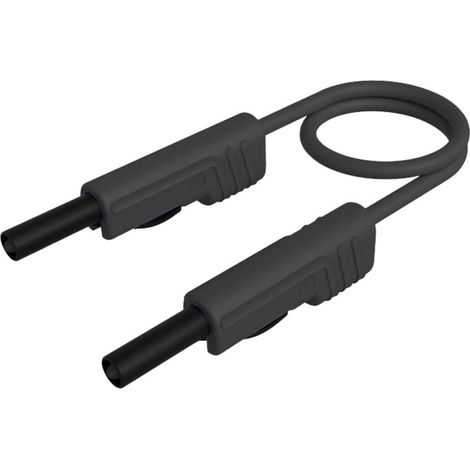 Hirschmann Test & Measurement MLB 100/1 V sw Cordon de mesure Banane mâle 4 mm Banane mâle 4 mm 1.00 m noir 1 pc(s) (1/2)