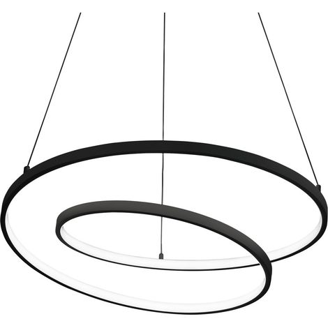 Ideal Lux Sospensione Moderna OZ 1 luce LED integrato nero metallo