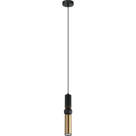 Lampada a sospensione Isidora 1 GU10 in alluminio nero italux PND-14290-1-BRO-BK (1/2)