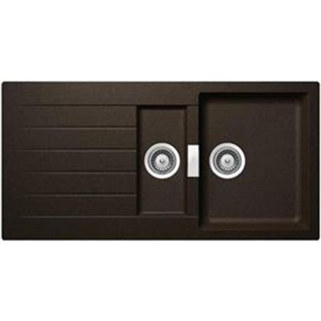 Schock Einbauspüle Cristadur Signus D-150 A Bronze BRO Exzenterbedienung (1/3)