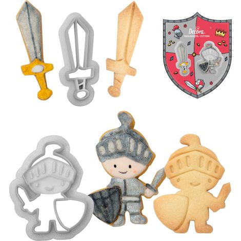 King Cutters 2 piezas Caballero y espada