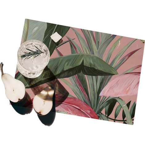 Set de 2 manteles individuales para desayuno 42x30 Bosque Rosa
