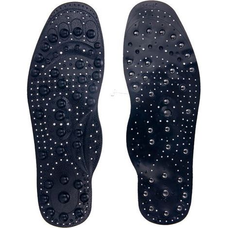 Solette magnetiche per massaggio a punti di agopuntura con 68 magneti, solette in PVC, solette per terapia di acupressione, solette per massaggio a terapia magnetica (1/4)