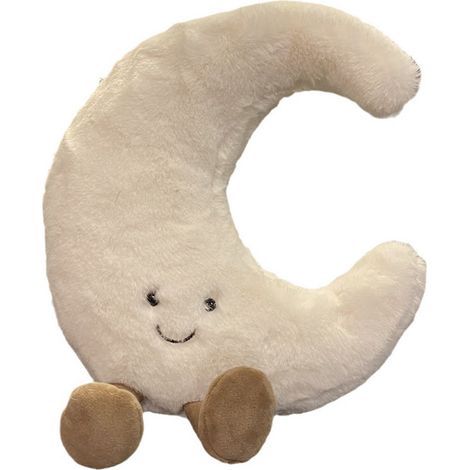 1 Coussin peluche soleil lune, design souriant, matière douce, pour canapé enfant, cadeau réconfort (1/5)