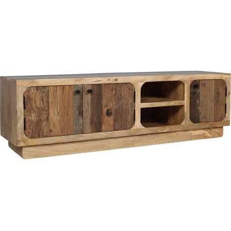 Meuble TV bois de manguier et bois recyclé Barry (1/5)